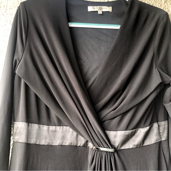 Evan-Picone Black V-Neck Dress gathers in the front size 14 NWT - Picture 13 of 13